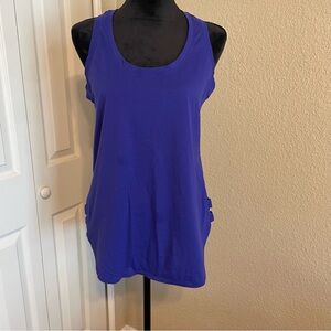 Fabletics women’s racerback purple tunic athletic top